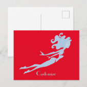 Blue Mermaid Swimmer Thunder_Cove Postkarte (Vorne/Hinten)