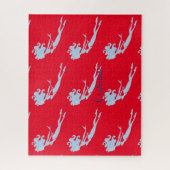 Blue Mermaid Swimmer Thunder_Cove Puzzle (Vertikal)