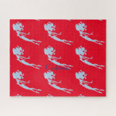 Blue Mermaid Swimmer Thunder_Cove Puzzle (Horizontal)