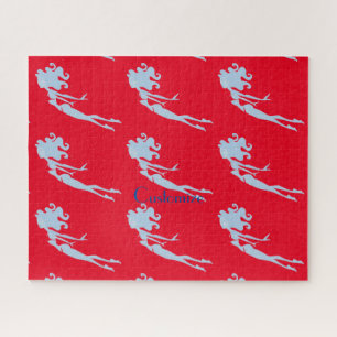 Blue Mermaid Swimmer Thunder_Cove Puzzle