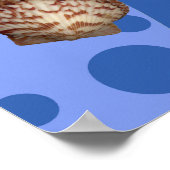 Blue Mermaid und Dolphin Print Poster (Ecke)