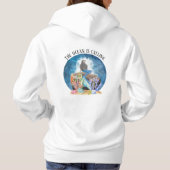 Blue Mermaid Watercolor Hoodie (Rückseite)