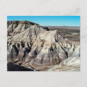 Blue Mesa Badlands, versteinerter Wald-Nationalpar Postkarte