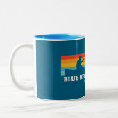 Blue Mesa Reservoir Colorado Canoe Zweifarbige Tasse (Links)