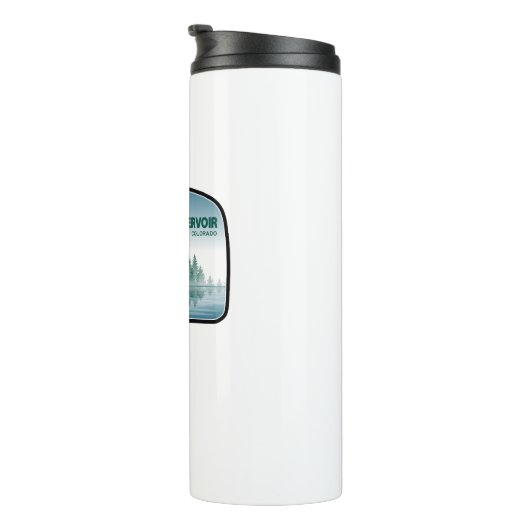 Blue Mesa Reservoir Colorado Deer Thermosbecher (Nach rechts gedreht)