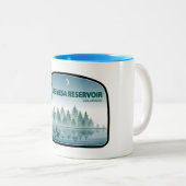 Blue Mesa Reservoir Colorado Deer Zweifarbige Tasse (VorderseiteRechts)
