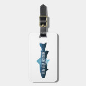 Blue Mesa Reservoir Colorado Fisch Gepäckanhänger (Vorderseite vertikal)