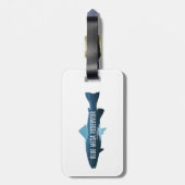 Blue Mesa Reservoir Colorado Fisch Gepäckanhänger (Rückseite vertikal)