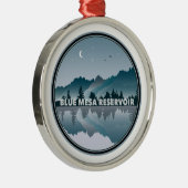 Blue Mesa Reservoir Colorado Reflektion Ornament Aus Metall (Rechts)