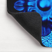 Blue Metal Blume Mousepad (Ecke)