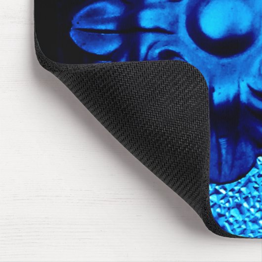 Blue Metal Blume Mousepad (Ecke)