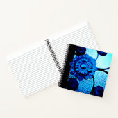 Blue Metal Blume Notizblock (Innenseite)