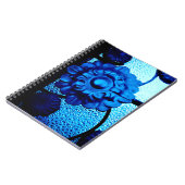Blue Metal Blume Notizblock (Linke Seite)