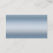 Blue Metal Business Card Visitenkarte (Rückseite)