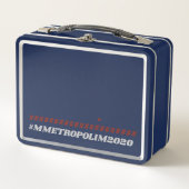 BLUE Metal Lunchbox bY #MMETROPOLIM (Vorderseite)