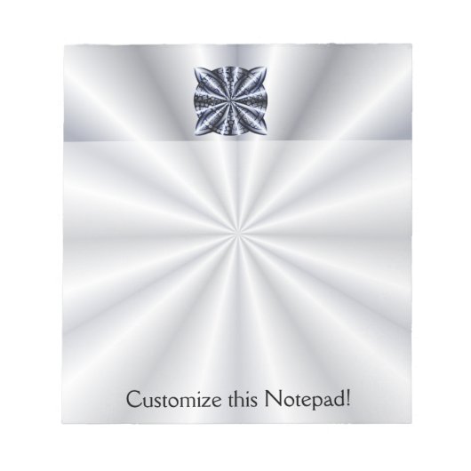 Blue Metallic Celtic Knot Original Art Notizblock (Vorderseite)