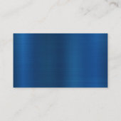Blue Metallic | Kopfhörerlogo Visitenkarte (Rückseite)