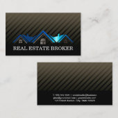 Blue Metallic Roof | EigenschaftenVisitenkarte Visitenkarte (Vorne/Hinten)