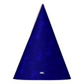 Blue Metallic Stars-PAPER PARTY HATS Partyhütchen (Links)