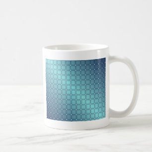 Blue Metallic Tiles Weihnachtsdekor Kaffeetasse