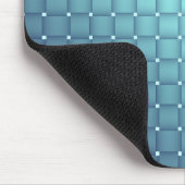 Blue Metallic Tiles Weihnachtsdekor Mousepad (Ecke)