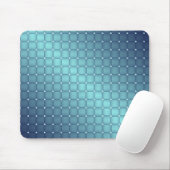 Blue Metallic Tiles Weihnachtsdekor Mousepad (Mit Mouse)