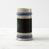 Blue Metallic Torus Knot Bierglas (Mittel)