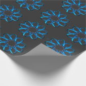 Blue Metallic Torus Knot Geschenkpapier (Ecke)
