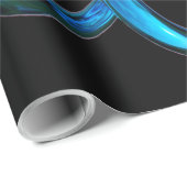 Blue Metallic Torus Knot Geschenkpapier (Rolleneckpunkt)
