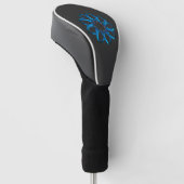 Blue Metallic Torus Knot Golf Headcover (angewinkelt)