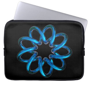 Blue Metallic Torus Knot Laptopschutzhülle