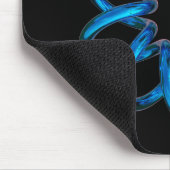 Blue Metallic Torus Knot Mousepad (Ecke)