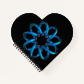 Blue Metallic Torus Knot Notizblock (Vorderseite)