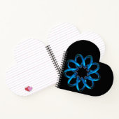 Blue Metallic Torus Knot Notizblock (Innenseite)