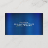 Blue Metallic Visitenkarte (Rückseite)
