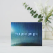 Blue Metalline Sheen Postkarte (Stehend Vorderseite)
