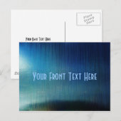 Blue Metalline Sheen Postkarte (Vorne/Hinten)