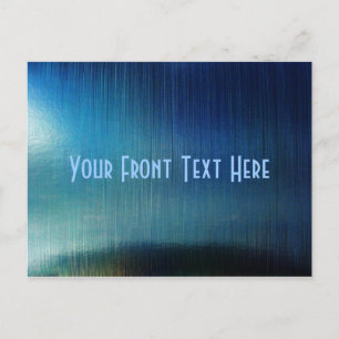 Blue Metalline Sheen Postkarte