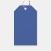 Blue Mexican Floral Wedding Willkommen Geschenkanhänger (Rückseite)