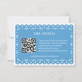 BLUE MEXICAN PAPEL PICADO ENCLOUSURE CARD (Vorderseite)