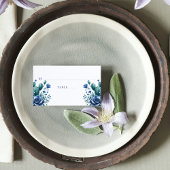 Blue Mexican Style Quinceñera Personalisiert Platzkarte