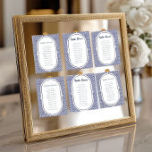 Blue Mexican Talavera Spanish Wedding Tischnummer