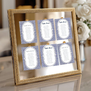 Blue Mexican Talavera Spanish Wedding Tischnummer