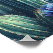 Blue Mexico Style Quinceañera Custom Willkommen Poster (Ecke)