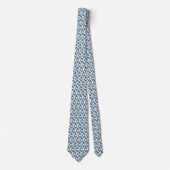 Blue Microscopes Design Necktie Krawatte (Vorderseite)