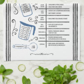 Blue Milk Substitution Backen Geschirrtuch (Gefaltet)