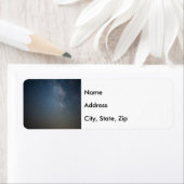 Blue Milky Way over Ozarks Address Label (Insitu)