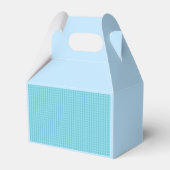 Blue Mini Diamond Muster mit Blume Geschenkschachtel (Rückseite)