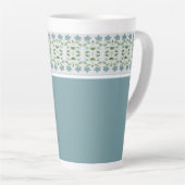 Blue Mini Floral Design Milchtasse (Rechte Ecke)