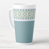 Blue Mini Floral Design Milchtasse (Linke Ecke)